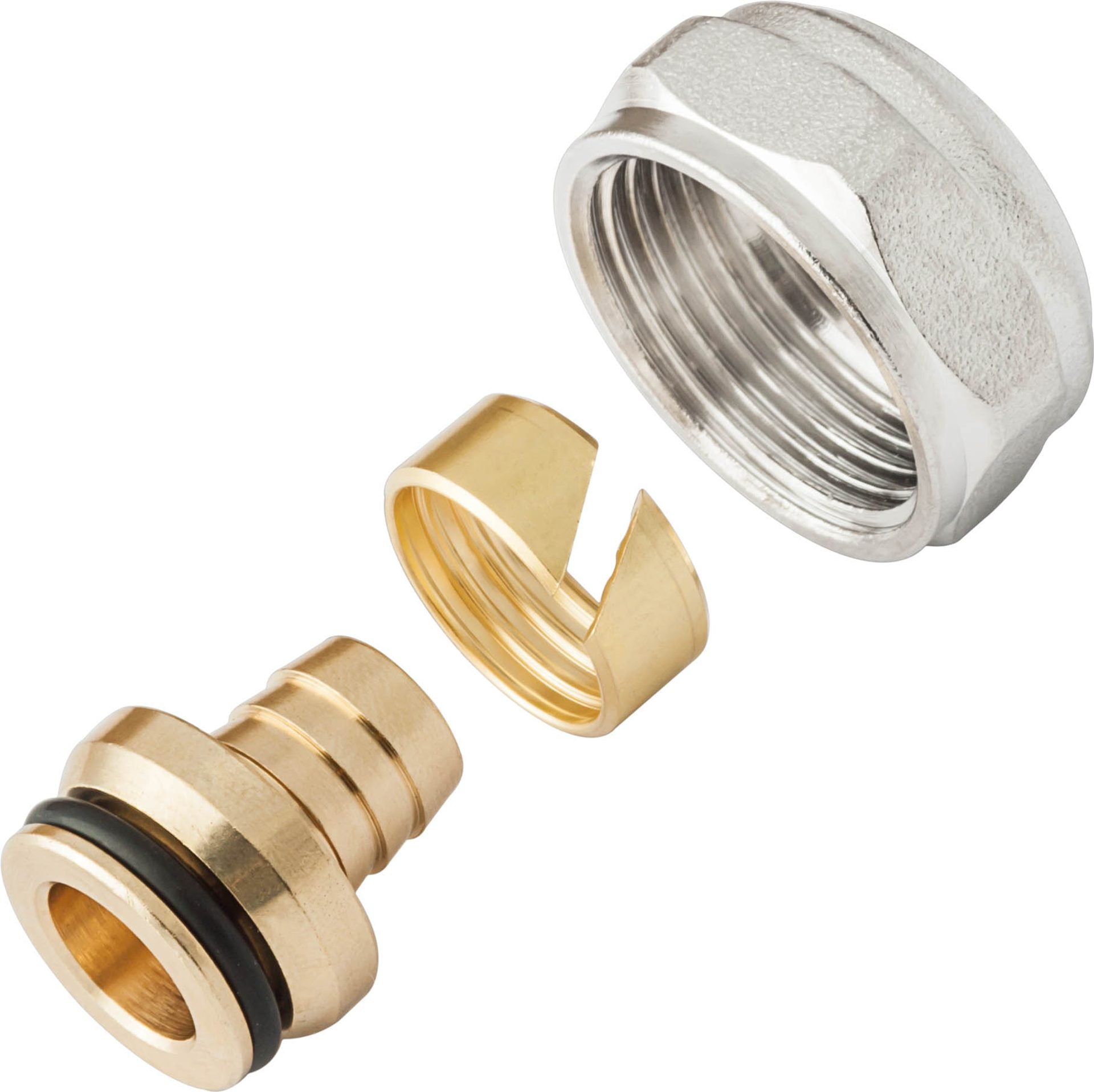 Eurocone-Adapter for Hunn KAN-therm Messing for PERT- og PEXC-rør