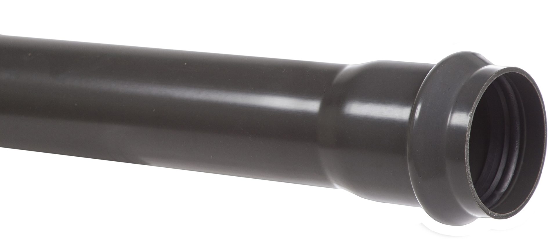 Trykkrør Kaczmarek PVC-U med tetning og hylse PN12,5 6000 mm